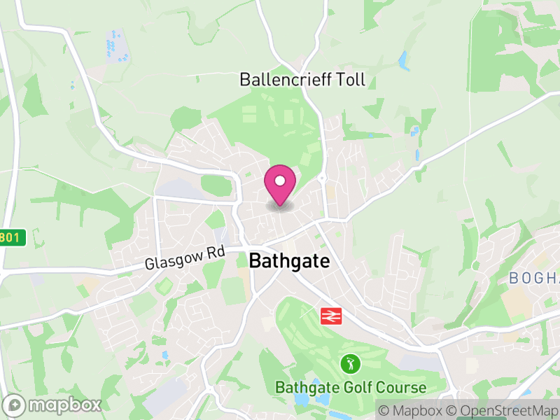 Map of properties for sale in Bathgate