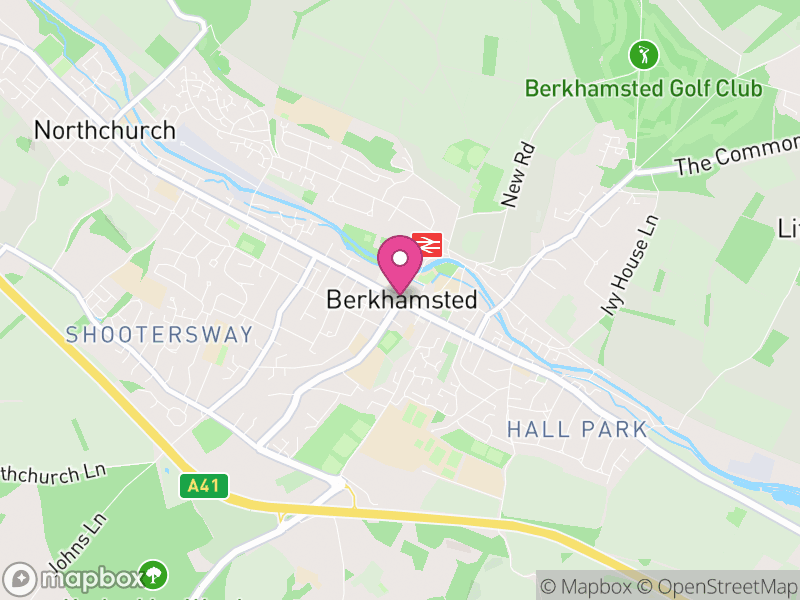 Map of properties for sale in Berkhamsted