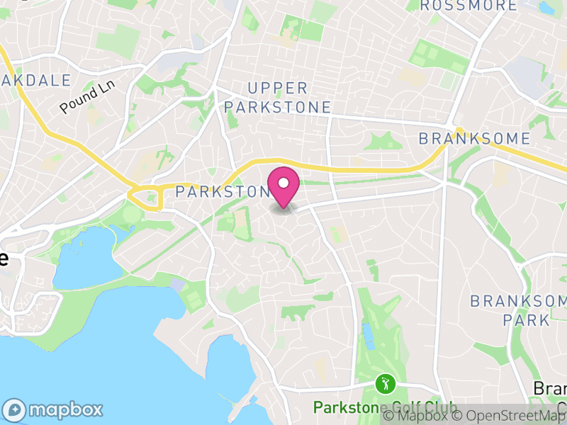 Map of properties for sale in BH14