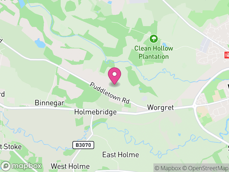 Map of properties for sale in BH20