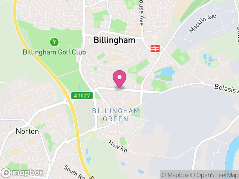 Map of properties for sale in Billingham