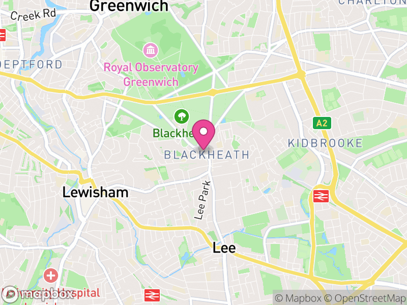Map of properties for sale in Blackheath