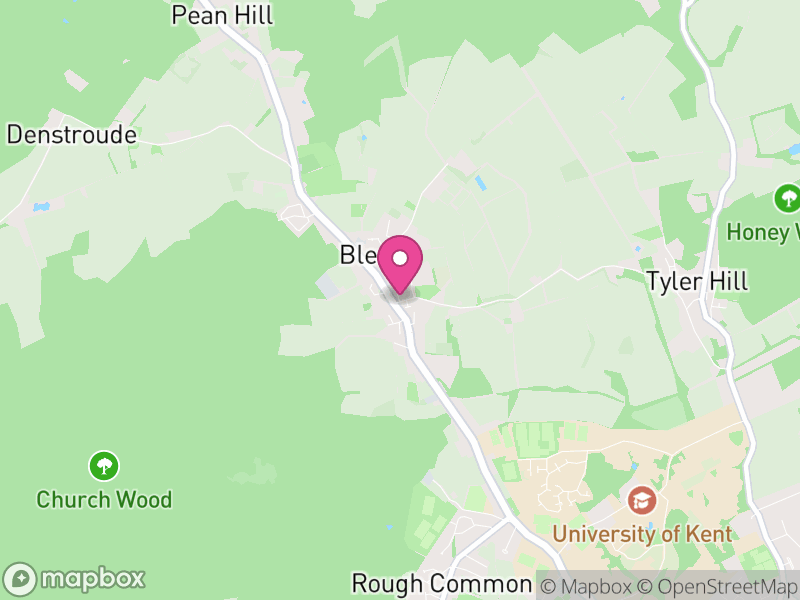 Map of properties for sale in Blean