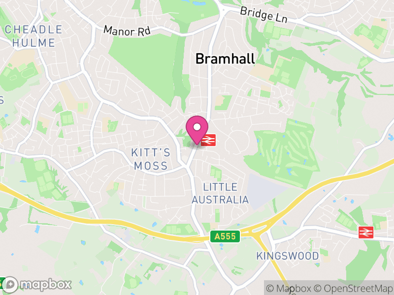 Map of properties for sale in Bramhall