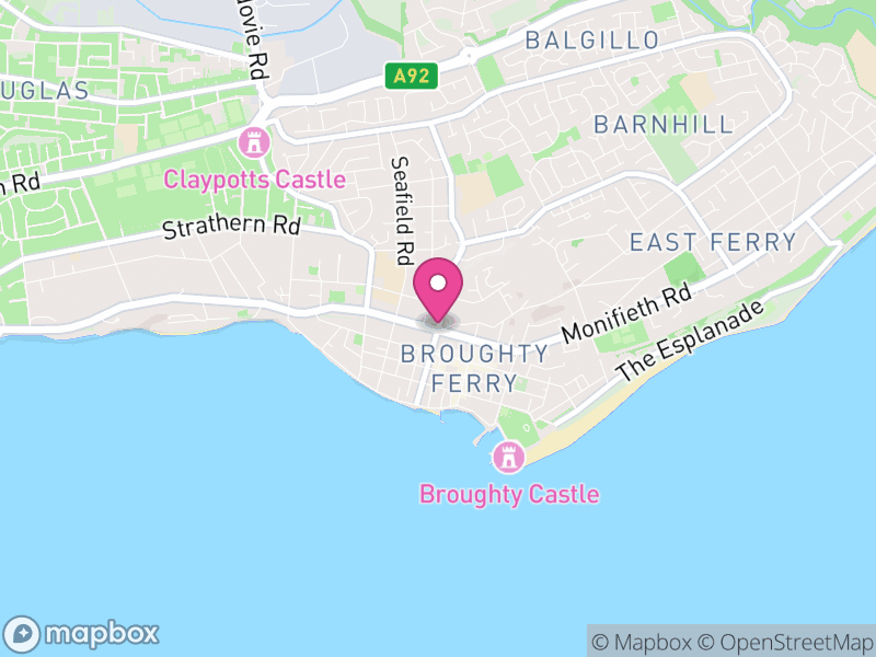 Map of properties for sale in Broughty Ferry