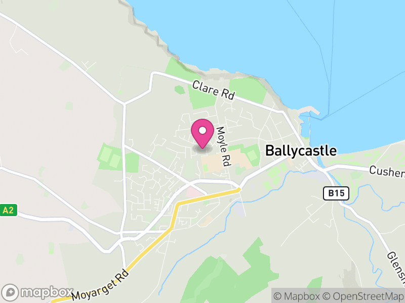 Map of properties for sale in BT54