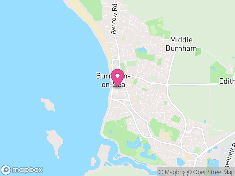 Map of properties for sale in Burnham On Sea
