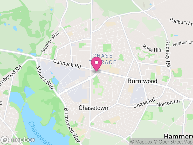 Map of properties for sale in Burntwood
