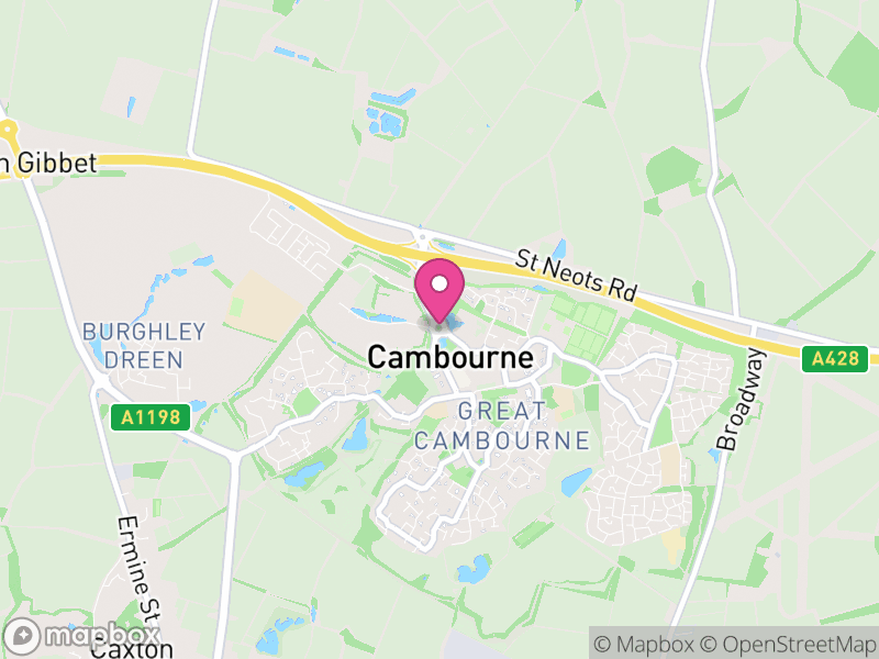 Map of properties for sale in Cambourne