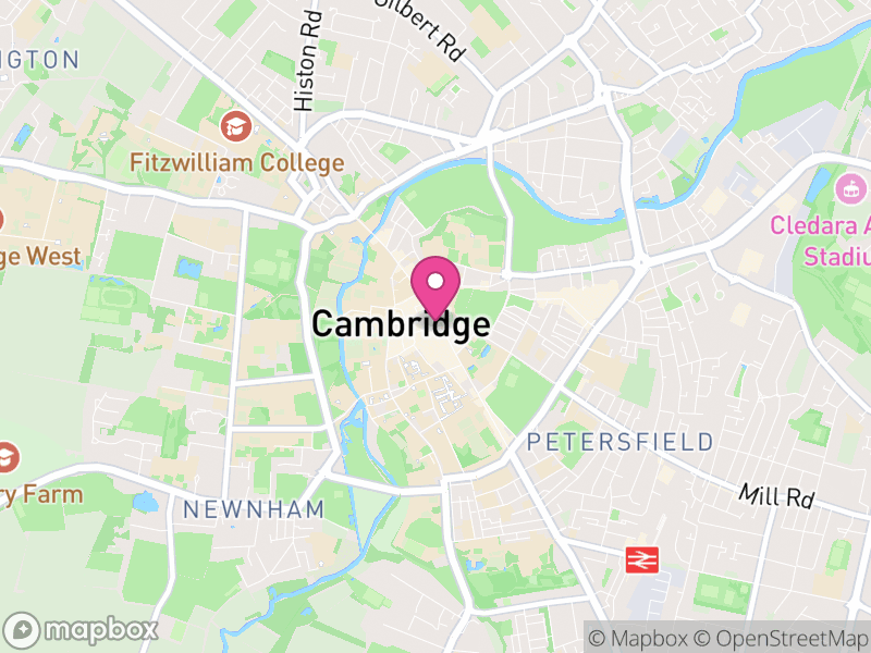 Map of properties for sale in Cambridge