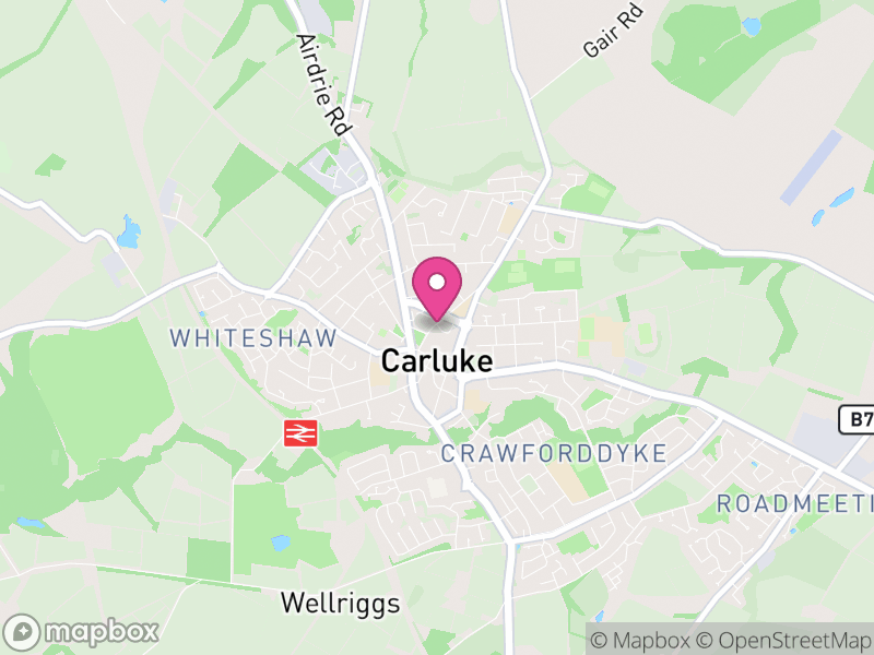 Map of properties for sale in Carluke