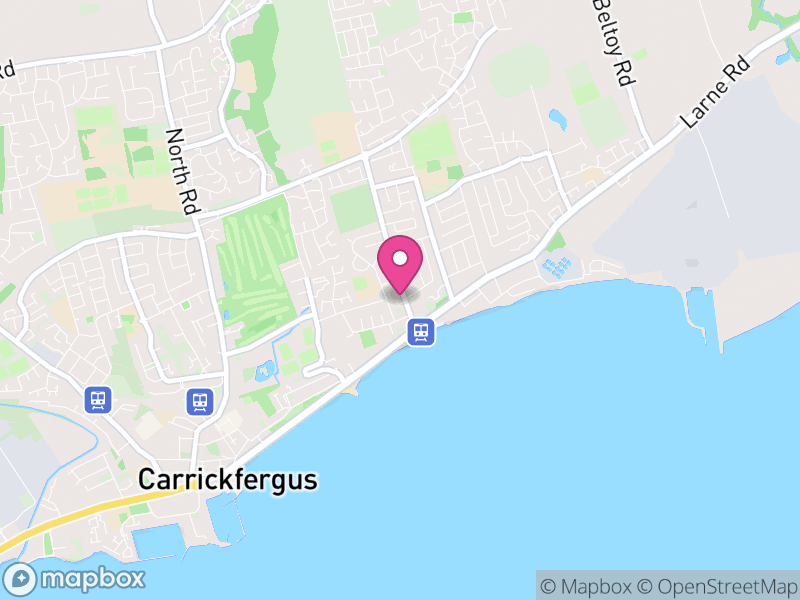 Map of properties for sale in Carrickfergus