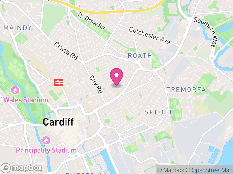 Map of properties for sale in CF24