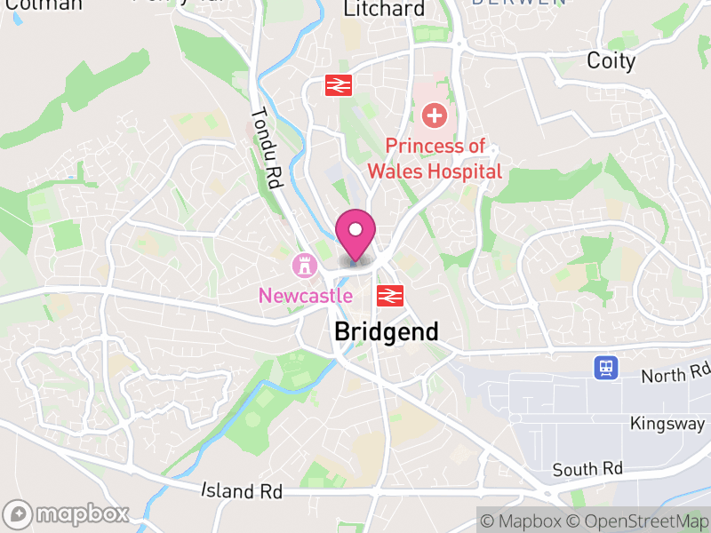 Map of properties for sale in CF31