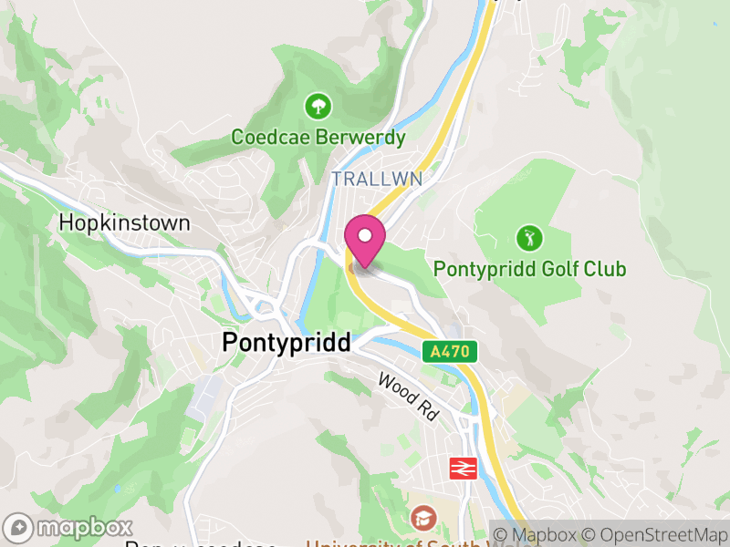 Map of properties for sale in CF37