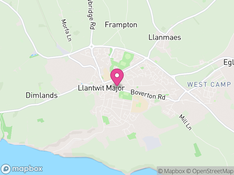 Map of properties for sale in CF61