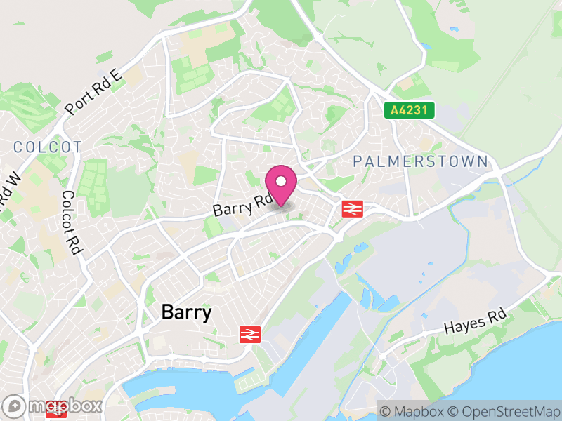 Map of properties for sale in CF63