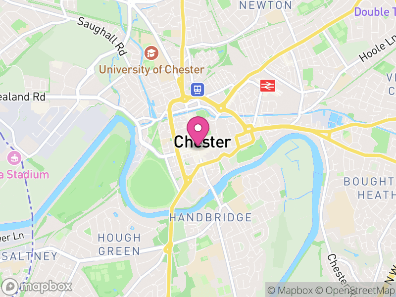 Map of properties for sale in Chester