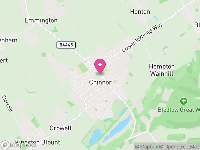 Map of properties for sale in Chinnor