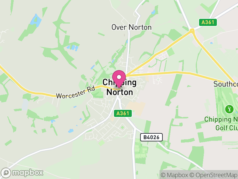 Map of properties for sale in Chipping Norton