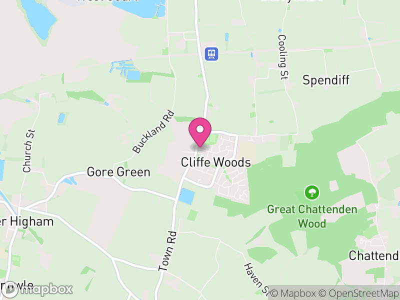 Map of properties for sale in Cliffe Woods