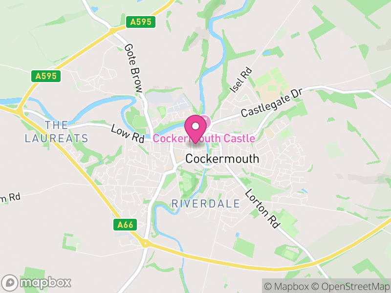Map of properties for sale in Cockermouth