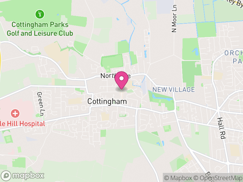 Map of properties for sale in Cottingham