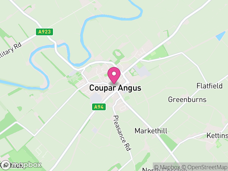 Map of properties for sale in Coupar Angus