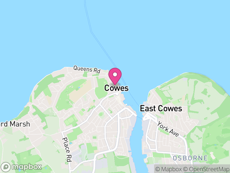 Map of properties for sale in Cowes