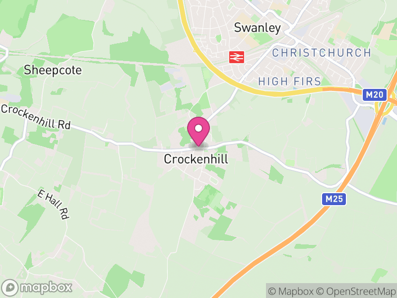 Map of properties for sale in Crockenhill