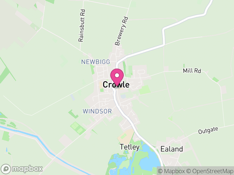 Map of properties for sale in Crowle