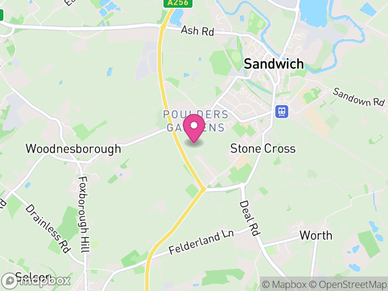 Map of properties for sale in CT13