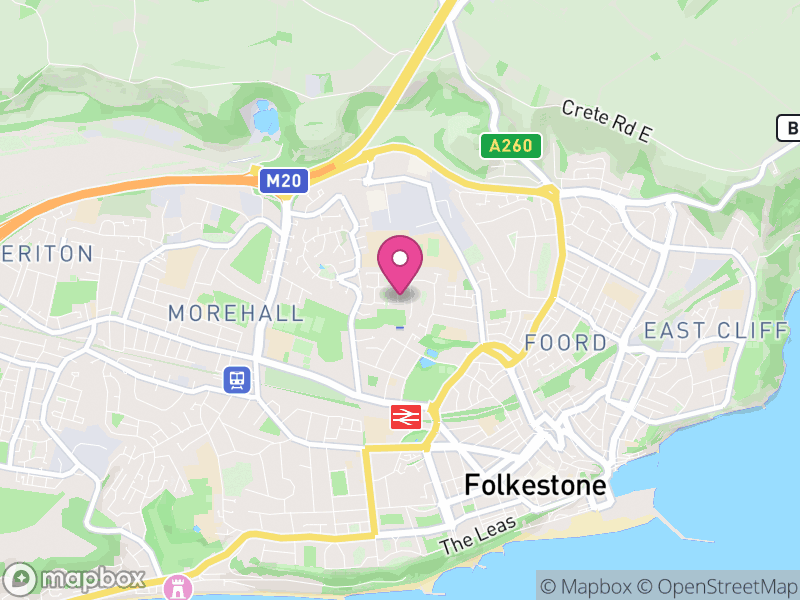 Map of properties for sale in CT19