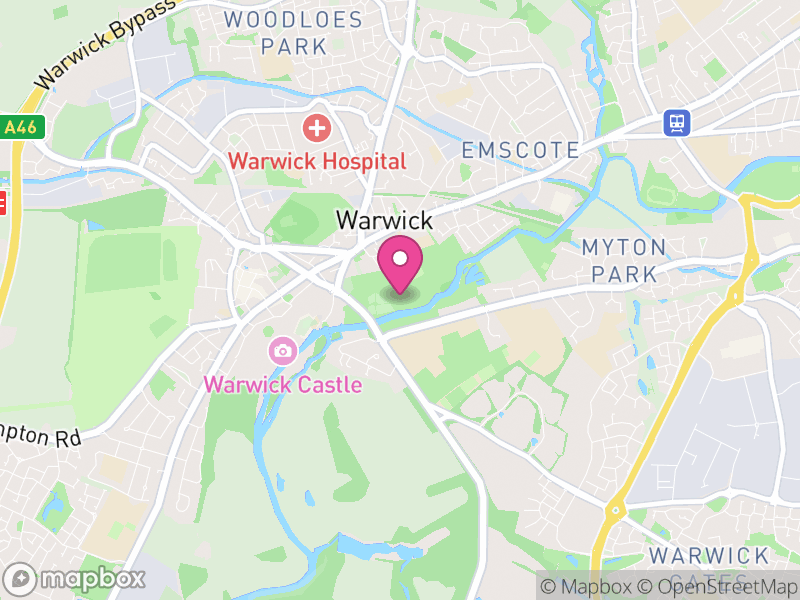 Map of properties for sale in CV34