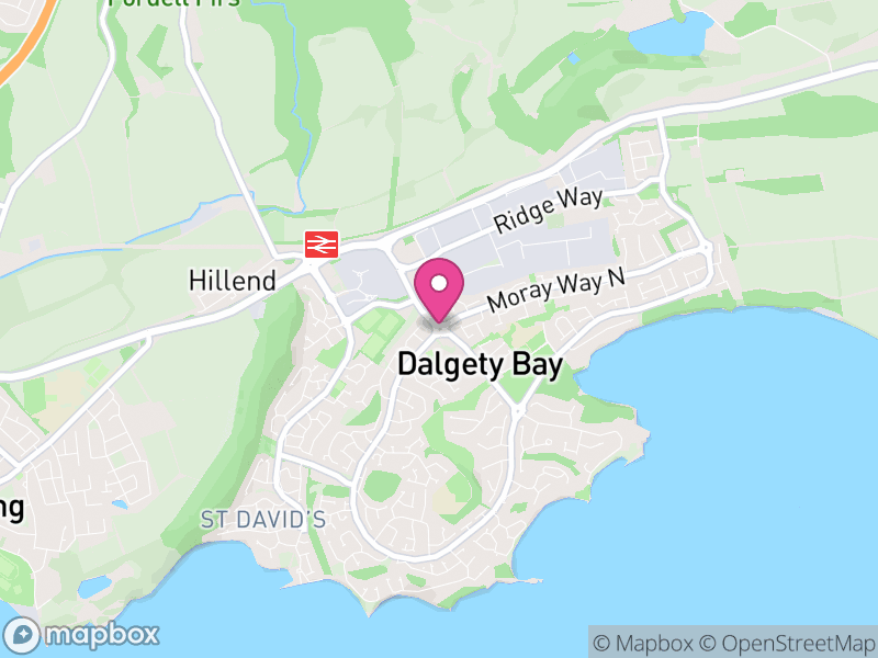 Map of properties for sale in Dalgety Bay