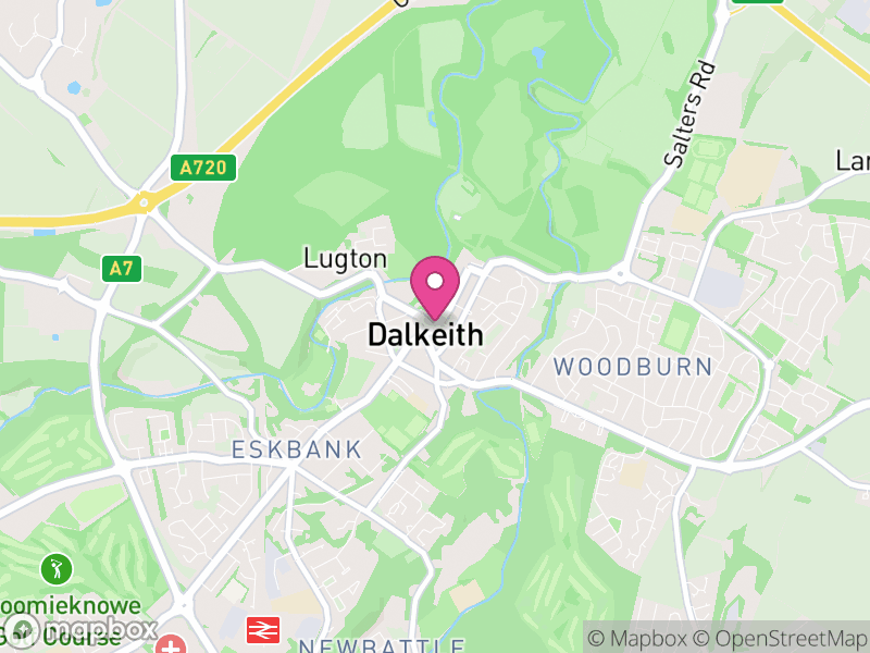 Map of properties for sale in Dalkeith