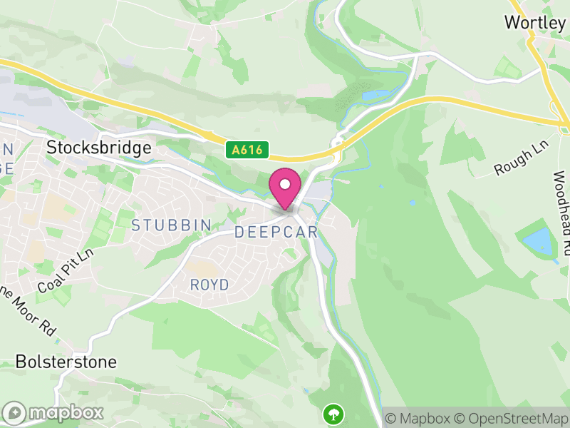 Map of properties for sale in Deepcar