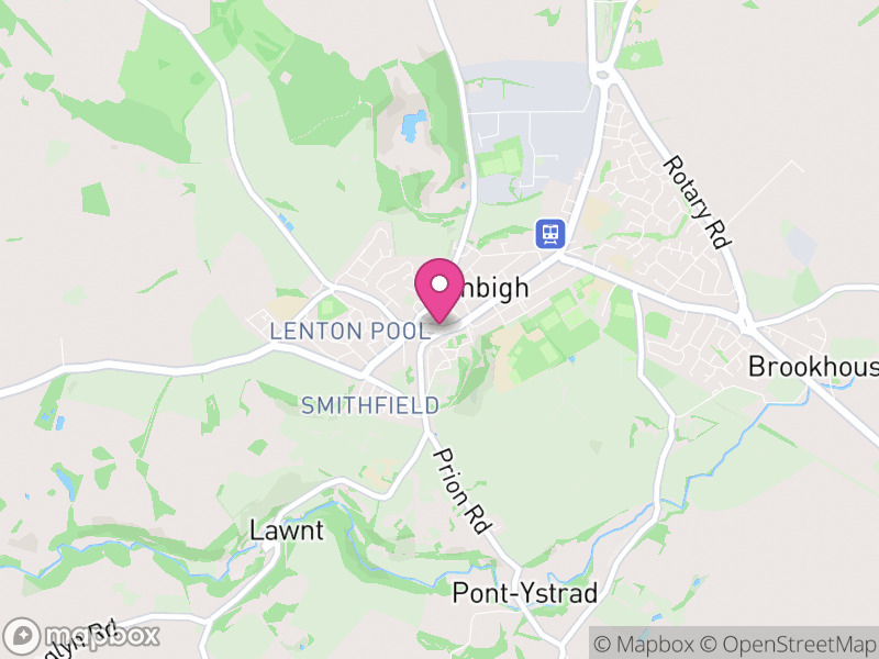 Map of properties for sale in Denbigh