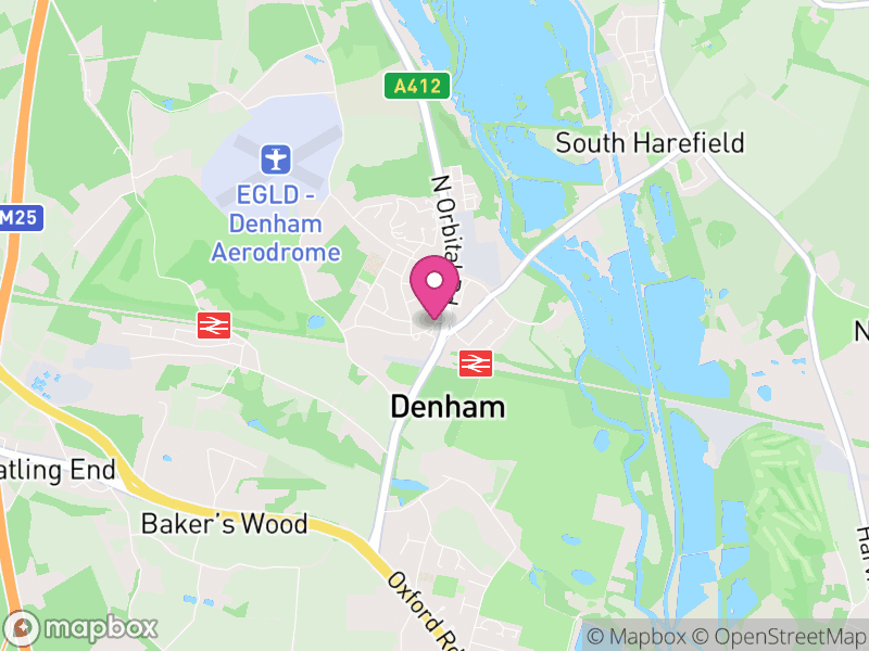 Map of properties for sale in Denham