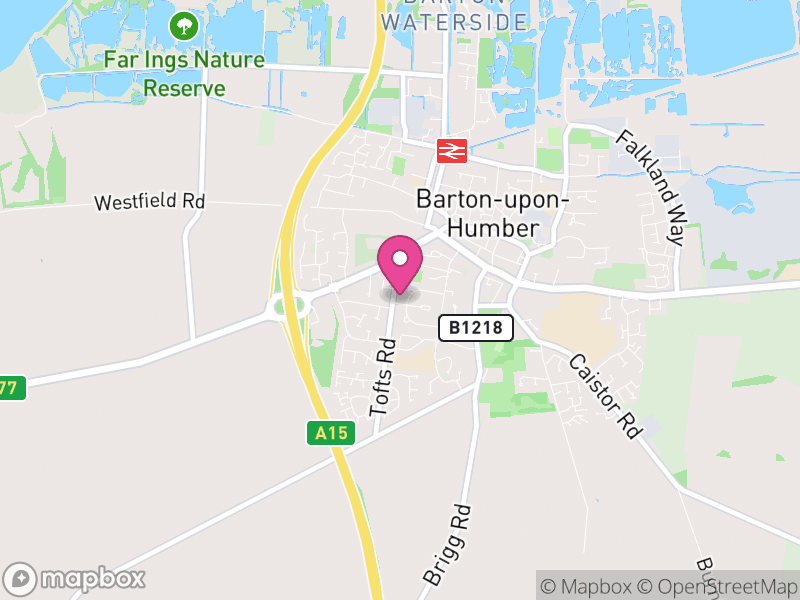 Map of properties for sale in DN18