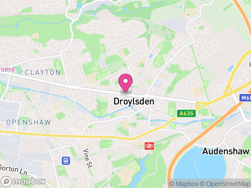 Map of properties for sale in Droylsden