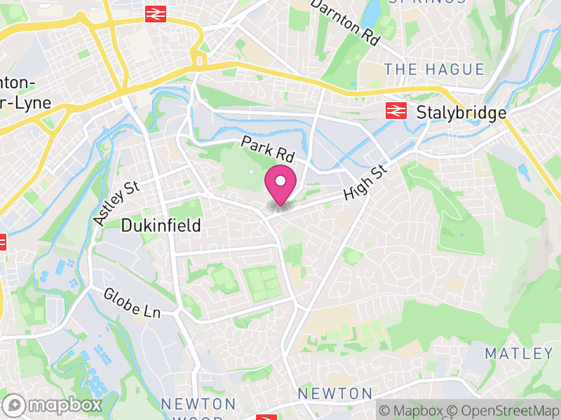 Map of properties for sale in Dukinfield