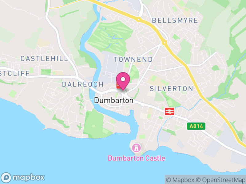 Map of properties for sale in Dumbarton