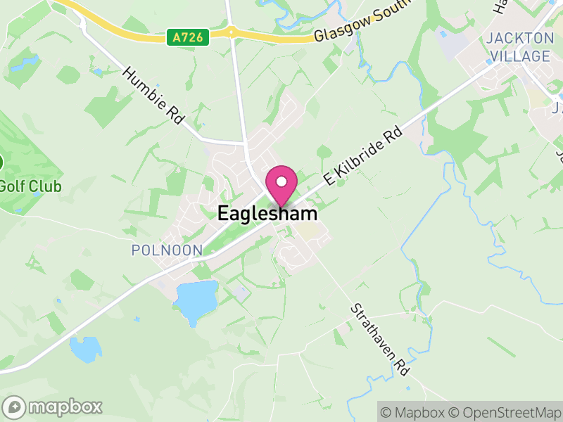 Map of properties for sale in Eaglesham
