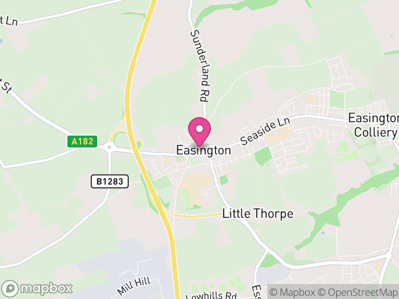 Map of properties for sale in Easington