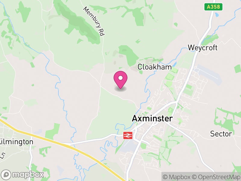 Map of properties for sale in EX13
