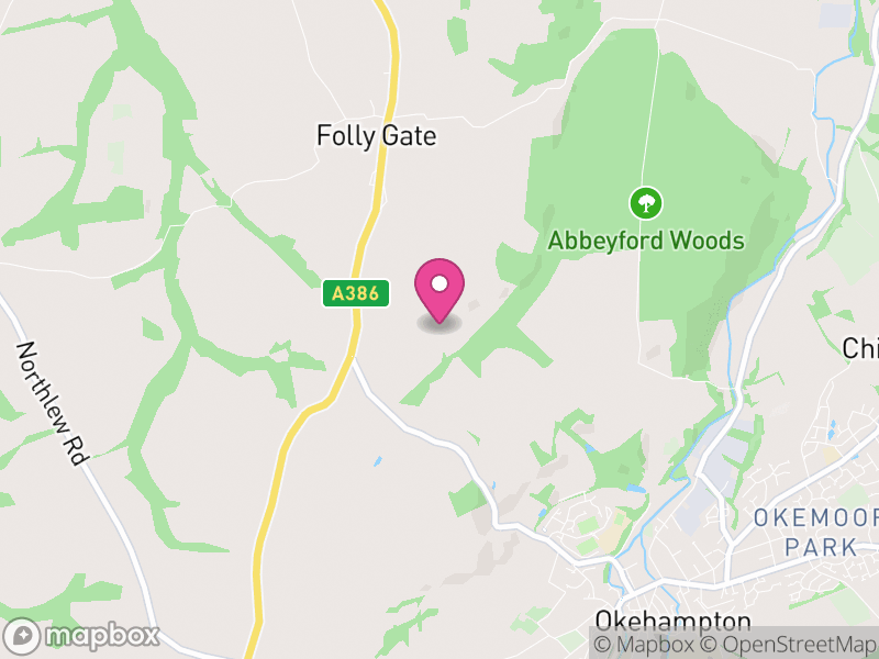 Map of properties for sale in EX20