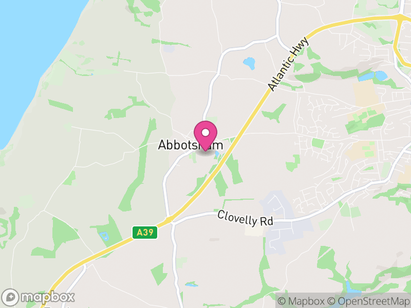 Map of properties for sale in EX39