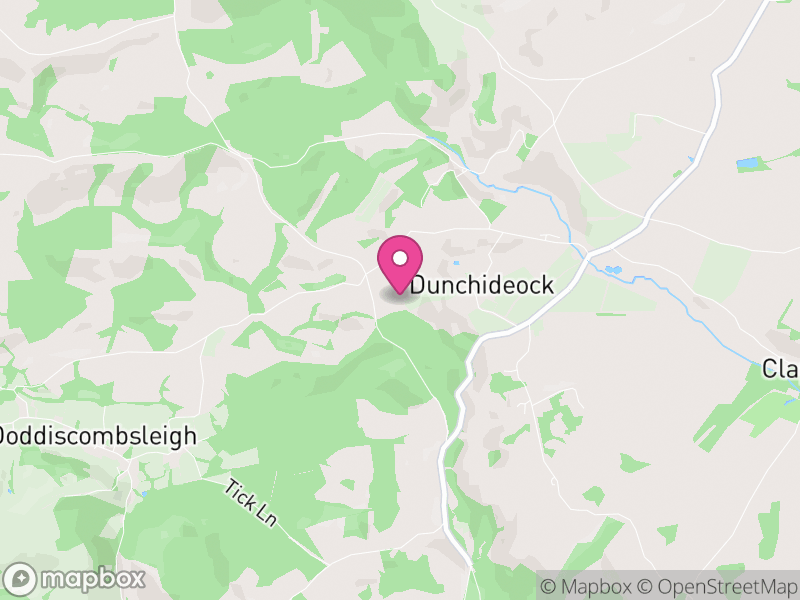 Map of properties for sale in EX6