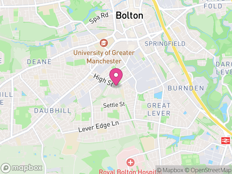 Map of properties for sale in Farnworth